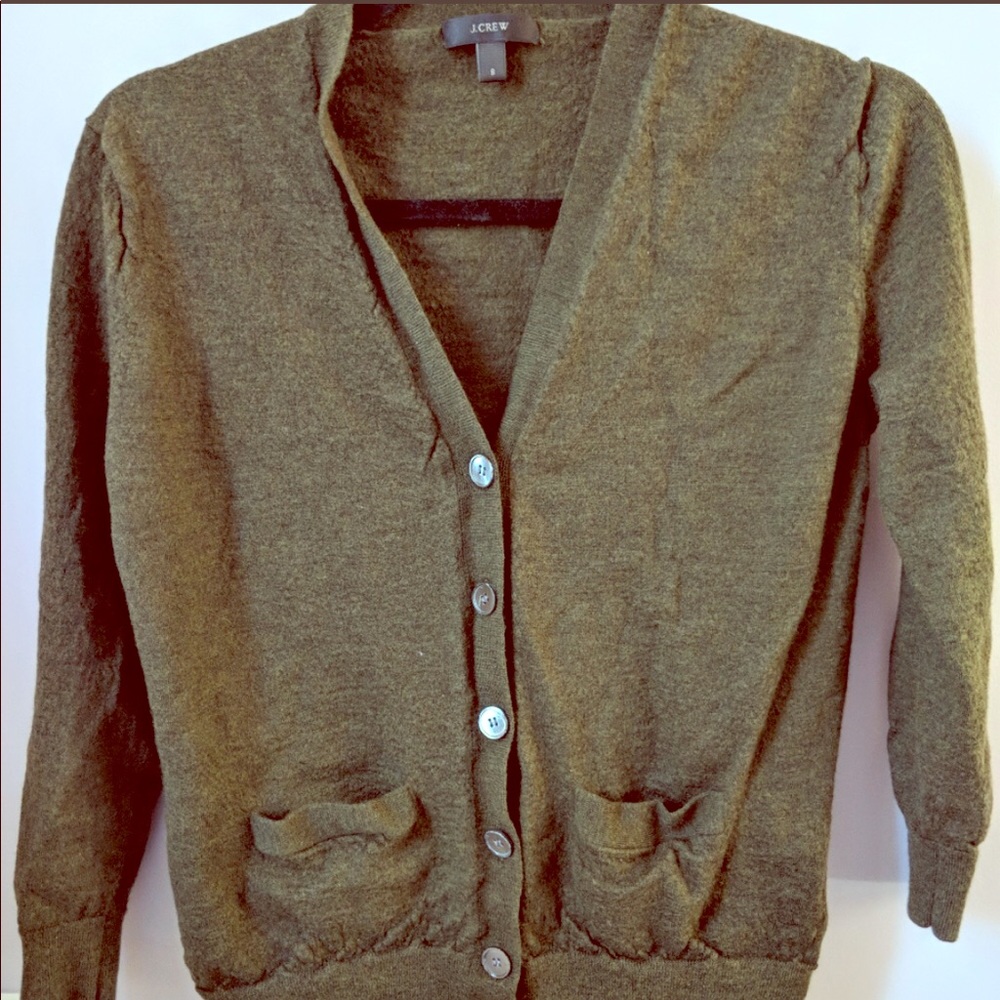 J. Crew Forrest Green Cardigan